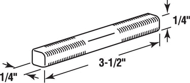 Prime-Line 17/64 in. D X 3-1/2 in. L Zinc-Plated Silver Steel Replacement Spindles 2 pc