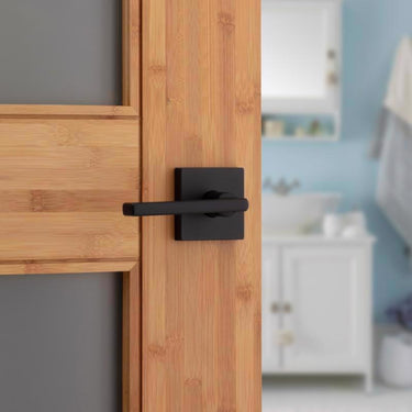 Kwikset Halifax Matte Black Privacy Lever
