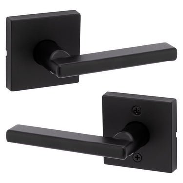 Kwikset Halifax Matte Black Passage Lever