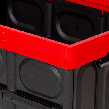 Greenmade InstaCrate 12 gal Black/Red Folding Crate 11.7 in. H X 14.2 in. W X 21 in. D Stackable