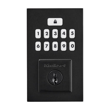 Kwikset SmartCode Matte Black Metal Electronic Deadbolt
