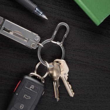 Nite Ize DualPass Stainless Steel Silver Carabiner Clip Carabiner Key Chain
