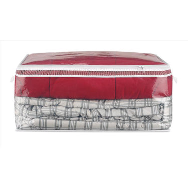 Whitmor Flexible Zip Storage Clear Tote