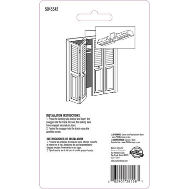 Ace Matte White Plastic Bi-fold Snugger 2 pc