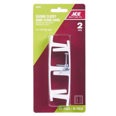 Ace White Plastic Door Guide 2 pc