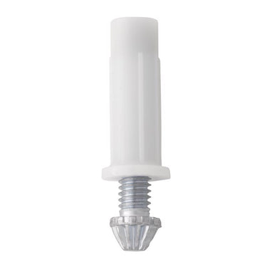 Ace 7/16 in. D Silver/White Plastic/Steel Bi-fold Door Pivot 2 pc