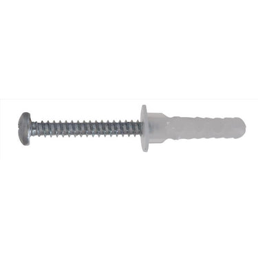 HILLMAN 1/4 in. D X 1-3/16 in. L Nylon Round Head Screw and Anchor 6 pc