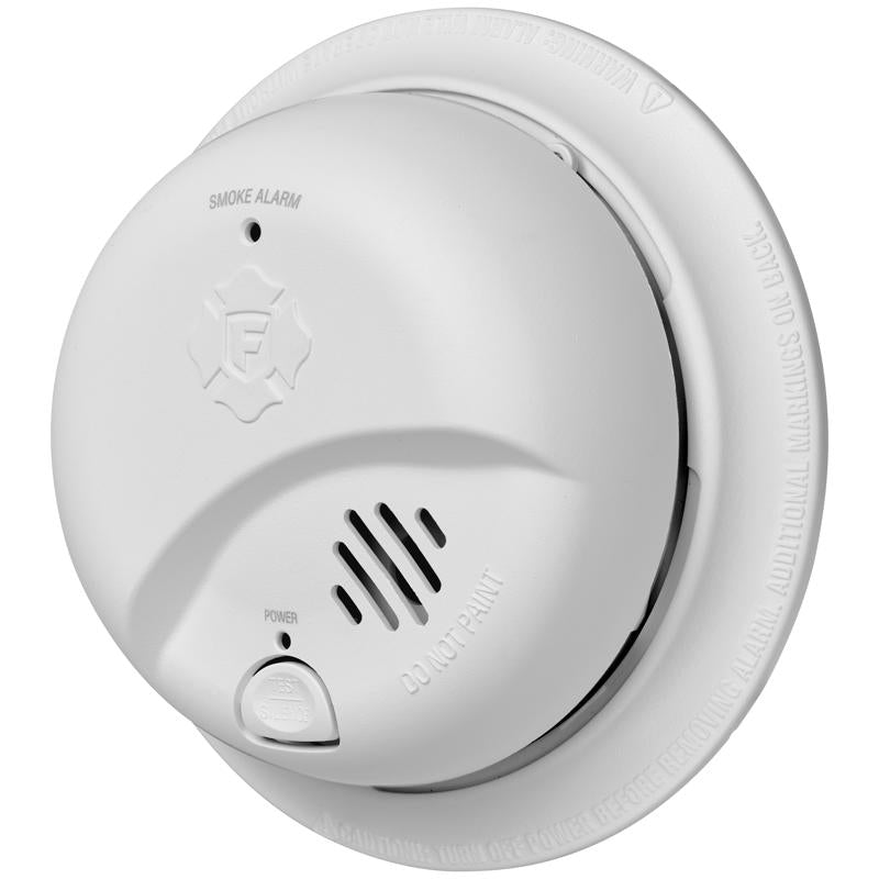 Load image into Gallery viewer, BRK Hard-Wired w/Battery Back-up Ionization Smoke Detector 1 pk
