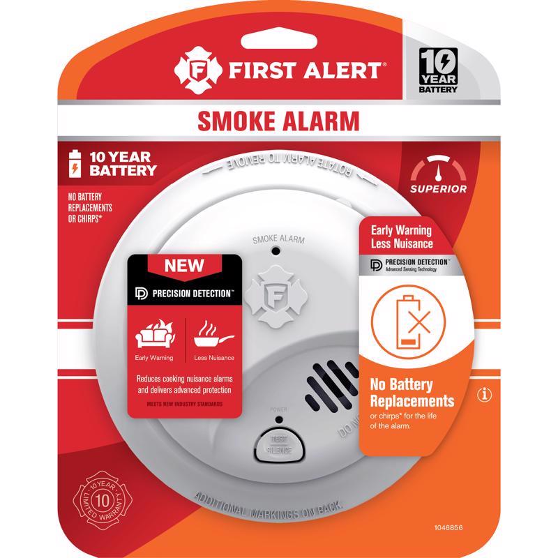 Load image into Gallery viewer, First Alert 10 Year Battery-Powered Ionization Smoke Detector 1 pk

