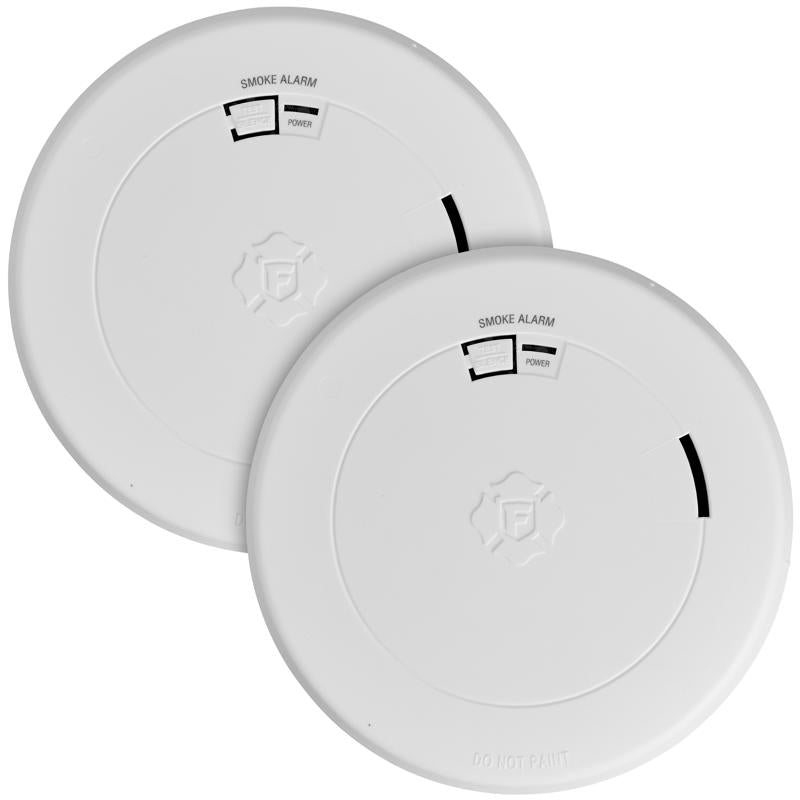 Load image into Gallery viewer, First Alert 2 Pack 10 year Battery-Powered Photoelectric Smoke Detector 2 pk
