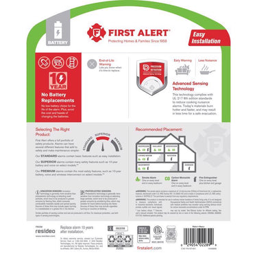 First Alert 10 Year Battery-Powered Electrochemical/Ionization Smoke and Carbon Monoxide Detector 1