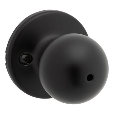 Kwikset Polo Matte Black Privacy Knob