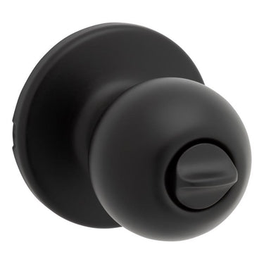 Kwikset Polo Matte Black Privacy Knob