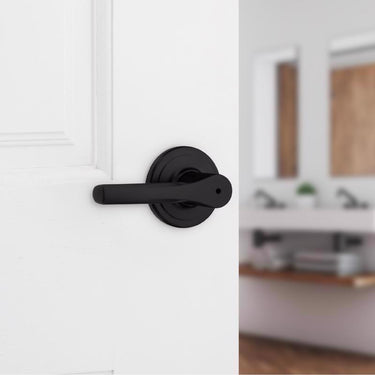 Kwikset Matte Black Privacy Lever
