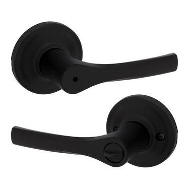 Kwikset Matte Black Privacy Lever