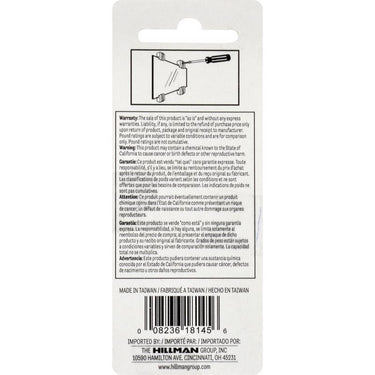 HILLMAN Plastic Coated Clear Mirror Holder Kit 20 lb 4 pk