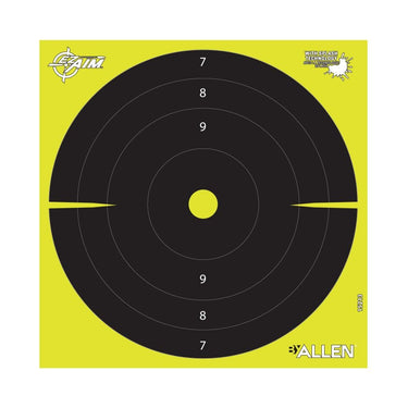EZ Aim Splash Reactive Paper Shooting Targets, Bullseye, 8"W x 8"H, 25-Pack