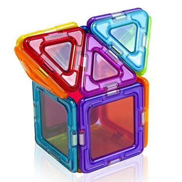 Magformers Solids Clear Rainbow 14-Piece Magnetic Construction Set