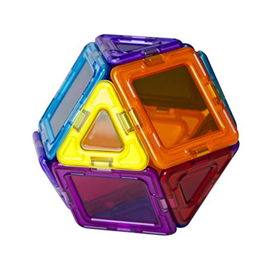 Magformers Solids Clear Rainbow 14-Piece Magnetic Construction Set