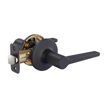Ace Flat Lever Matte Black Passage Lockset 1-3/4 in.