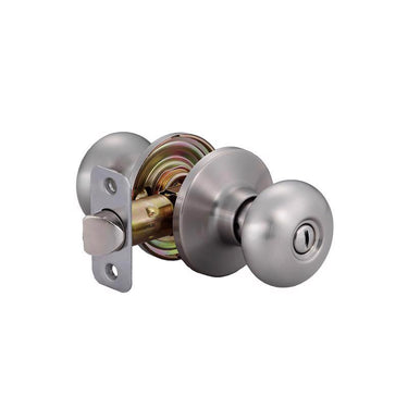 Ace Colonial Knob Satin Nickel Privacy Lockset 1-3/4 in.