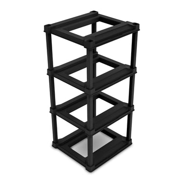 Sterilite 27gal Tote 57.5 in. H X 25.5 in. W X 27.625 in. D Plastic 4-Tier Shelving Unit