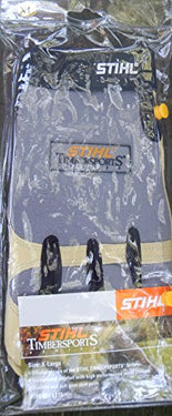 Stihl Goatskin Leather Timbersports Gloves Unisex Black/ Size XL - 7010 884 1135