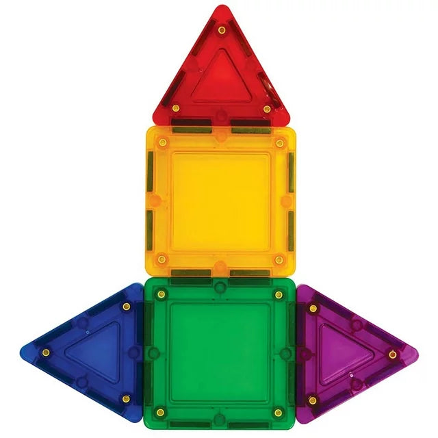 Load image into Gallery viewer, Tileblox Rainbow Multicolor Magnetic Tiles 20 Pieces
