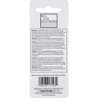 HILLMAN Zinc Silver Large Sawtooth Hanger 1 pk