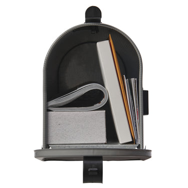 Architectural Mailboxes Grayson Classic Galvanized Steel Post Mount Gray Mailbox