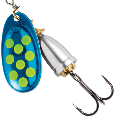 Blue Fox 3/8oz Size 4 Classic Vibrax® Glow (Blue/Fluorescent Yellow/Silver UV)