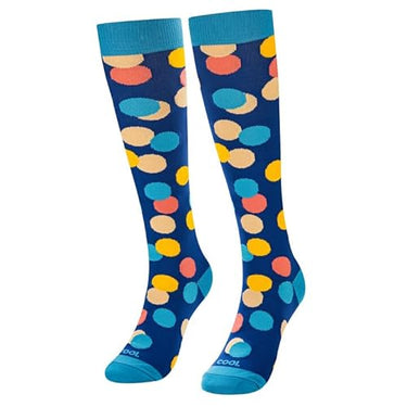 Odd Sox Over the Calf Knee High Compression Socks (Dots) Size M