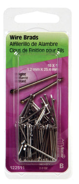 HILLMAN Anchor Wire 18 Ga. X 1 in. L Bright Steel Brad Nails 1 pk 2 oz