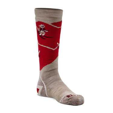 Fox River Kid's Monkey'n Around Medium Weight Over-the-Calf Ski and Snowboard Sock (Rope) Size S