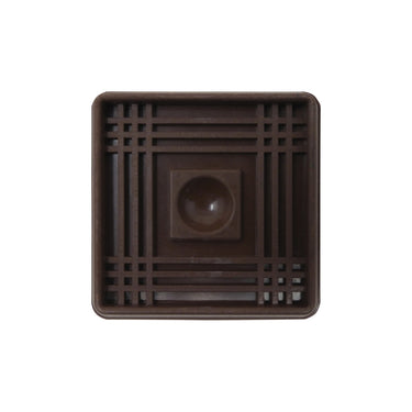 Ace Rubber Furniture Cups Brown Square 2 in. W X 2 in. L 4 pk