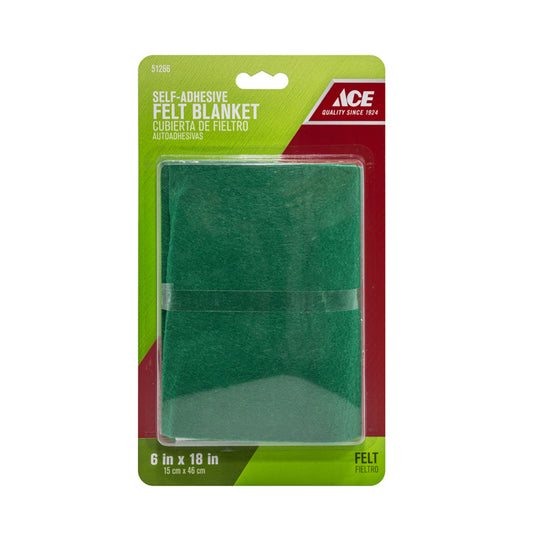 Ace Felt Self Adhesive Blanket Green Square 6 in. W X 18 in. L 1 pk –  shop.generalstorespokane