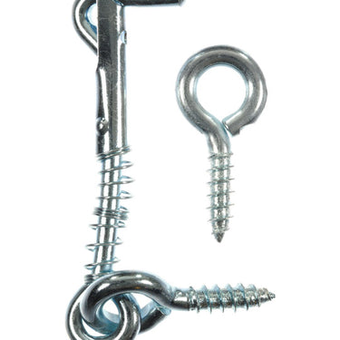 Ace Small Zinc-Plated Silver Steel 2.5 in. L Safety Hook and Eye 1 pk