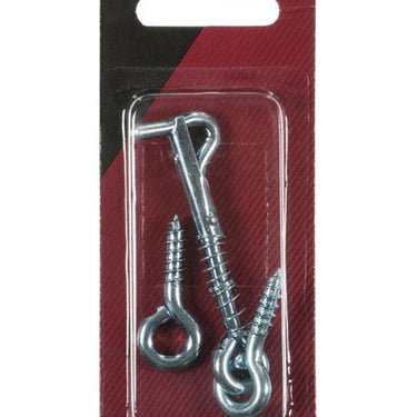 Ace Small Zinc-Plated Silver Steel 2.5 in. L Safety Hook and Eye 1 pk