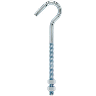 Hampton Medium Zinc-Plated Silver Steel 7.25 in. L Clothesline Bolt Hook 240 lb 1 pk
