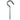 Ace Small Silver Steel 2.4375 in. L Ceiling Hook 45 lb 3 pk