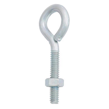 Hampton 1/4 in. X 2-5/8 in. L Zinc-Plated Steel Eyebolt Nut Included