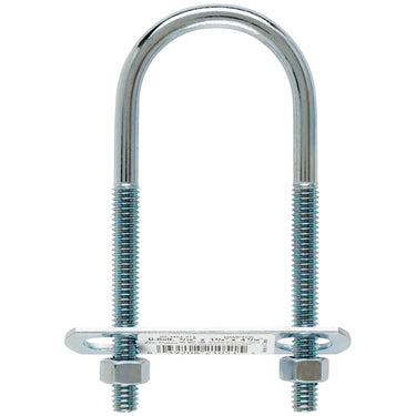Hampton 5/16 in. X 1-3/4 in. W X 4-3/16 in. L Coarse Zinc-Plated Steel U-Bolt