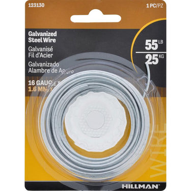 HILLMAN 25 ft. L Galvanized Steel 16 Ga. Hobby Wire