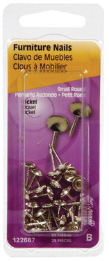 HILLMAN Anchor Wire 7/16 in. Furniture Nickel Stainless Steel Nail Round Head