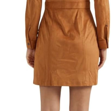 Wrangler Women's Western Vintage Snap Shirt Dress (Brown) Size L
