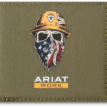 Ariat Men's Dark Green USA Graphic Work Wallet