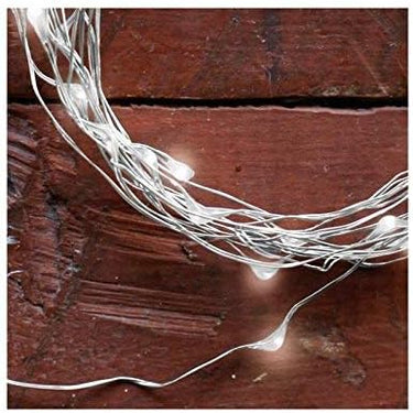 Kikkerland LED 6 ft Hanging Silver Fairy String Lights