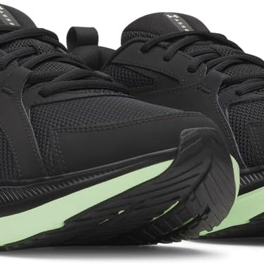 Under Armour Charged+ Assert 11 Men's Running Shoes (Black/Lumos Lime) Size 9
