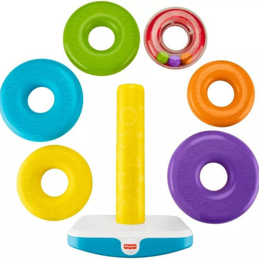 Fisher-Price Giant Rock-A-Stack Baby Toy, Ring Stacking Toy For Infants And Toddlers, 14+ Inches Tall