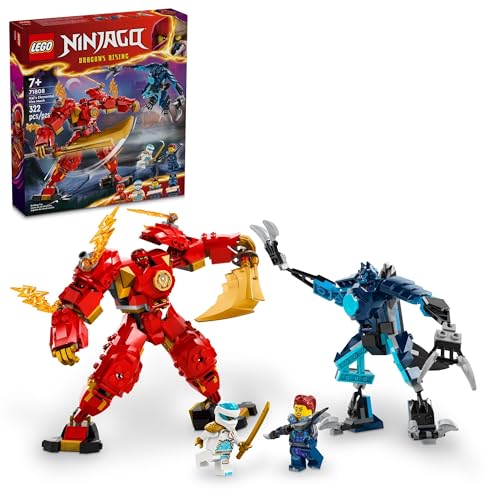 Load image into Gallery viewer, LEGO NINJAGO Kai’s Elemental Fire Mech Action Figure 322pc
